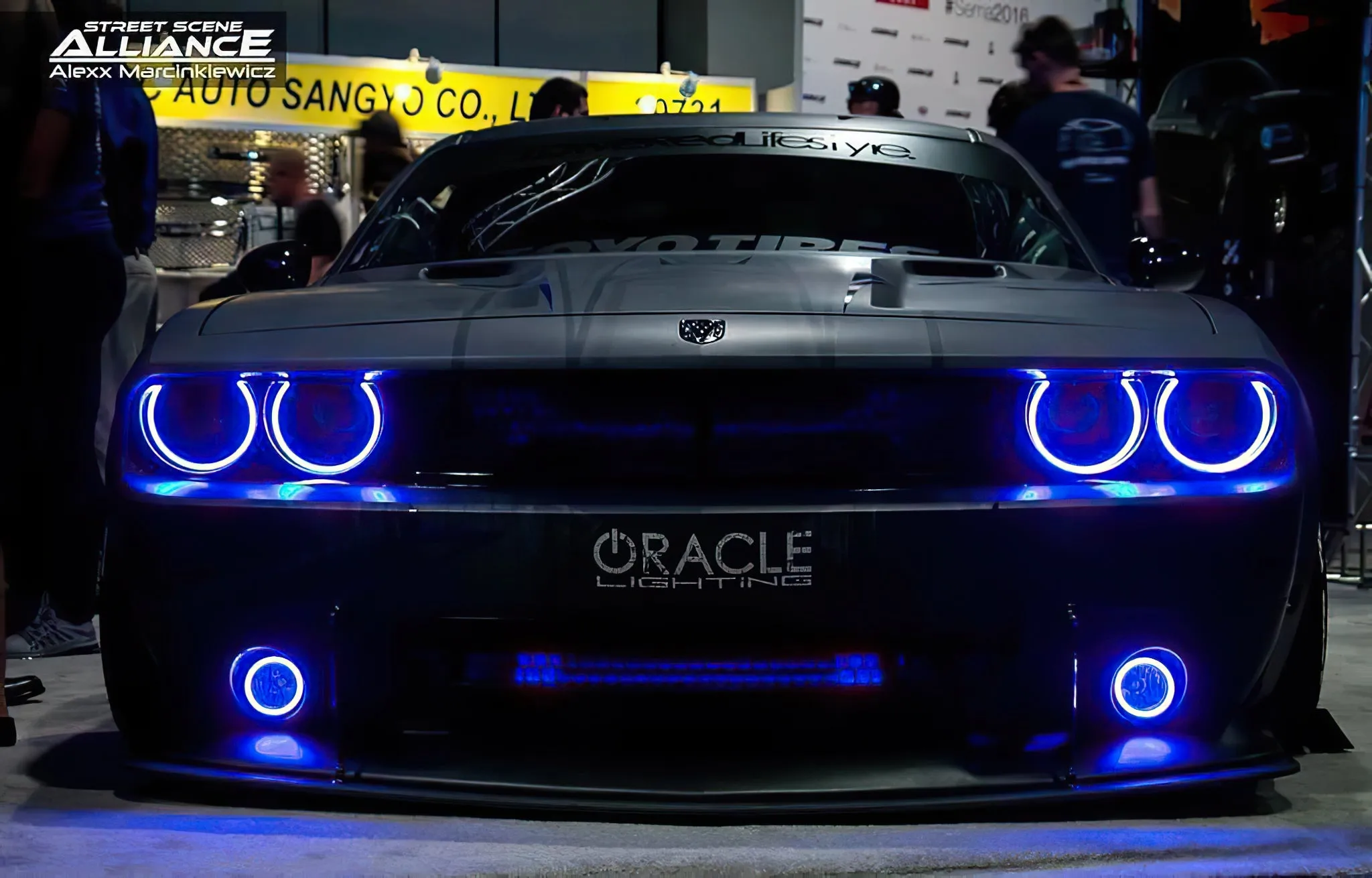 ORACLE Lighting 2008-2014 Dodge Challenger Dynamic ColorSHIFT Surface Mount Headlight & Fog Light Halo Kit - COMBO
