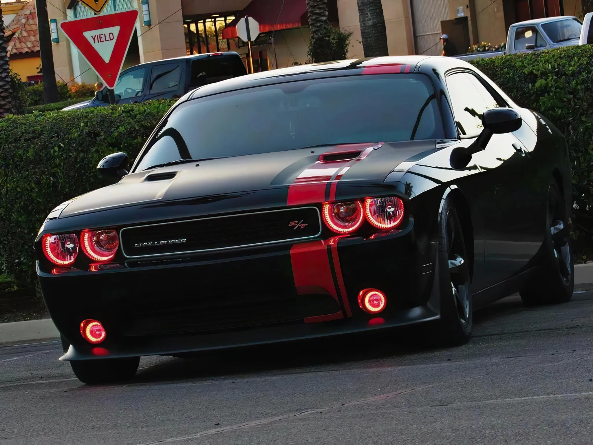 ORACLE Lighting 2008-2014 Dodge Challenger Dynamic ColorSHIFT Surface Mount Headlight & Fog Light Halo Kit - COMBO