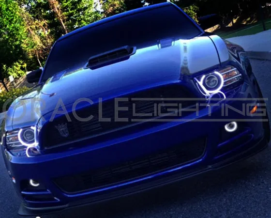 ORACLE Lighting 2010-2014 Ford Mustang V6 LED Surface Mount Projector Fog Halo Kit