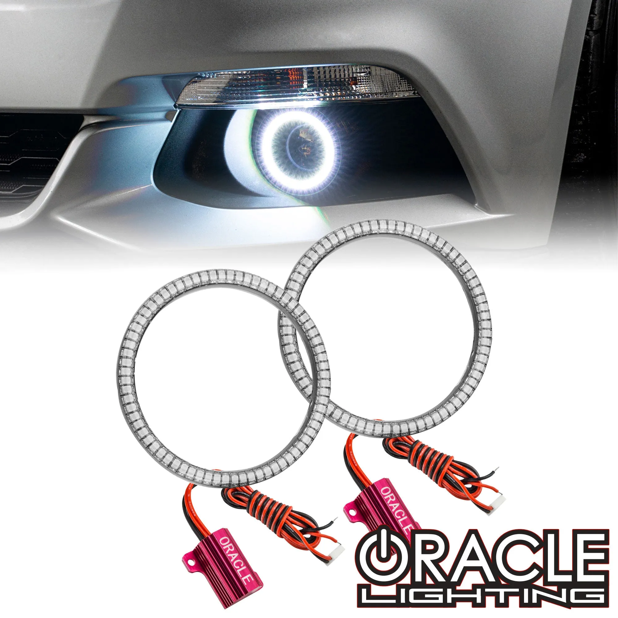 ORACLE Lighting 2015-2017 Ford Mustang LED Projector Surface Mount Fog Light Halo Kit