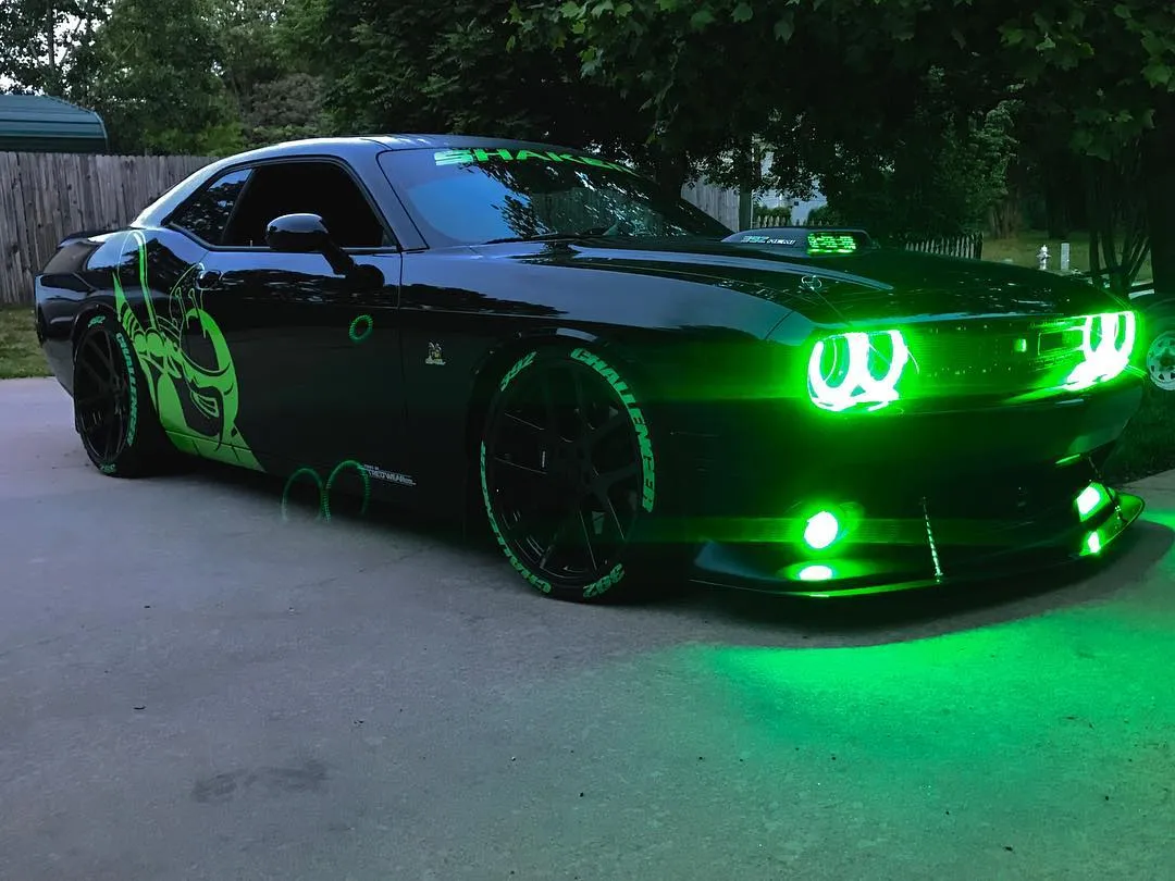 ORACLE Lighting 2015-2023 Dodge Challenger LED Surface Mount Headlight Halo Kit