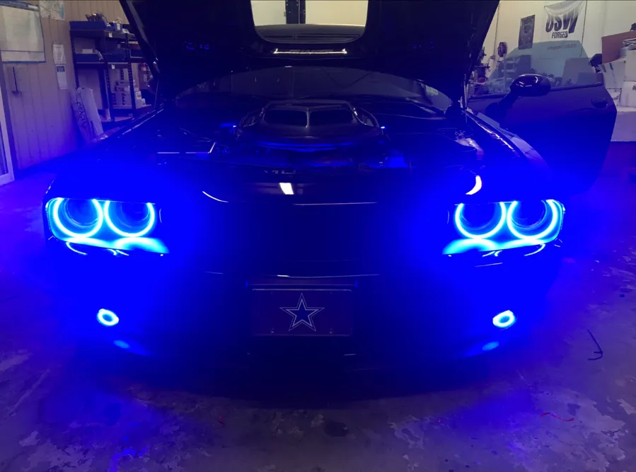 ORACLE Lighting 2015-2023 Dodge Challenger LED Surface Mount Headlight Halo Kit