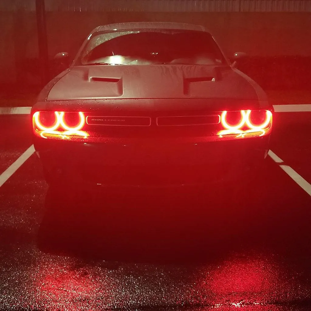 ORACLE Lighting 2015-2023 Dodge Challenger LED Surface Mount Headlight Halo Kit