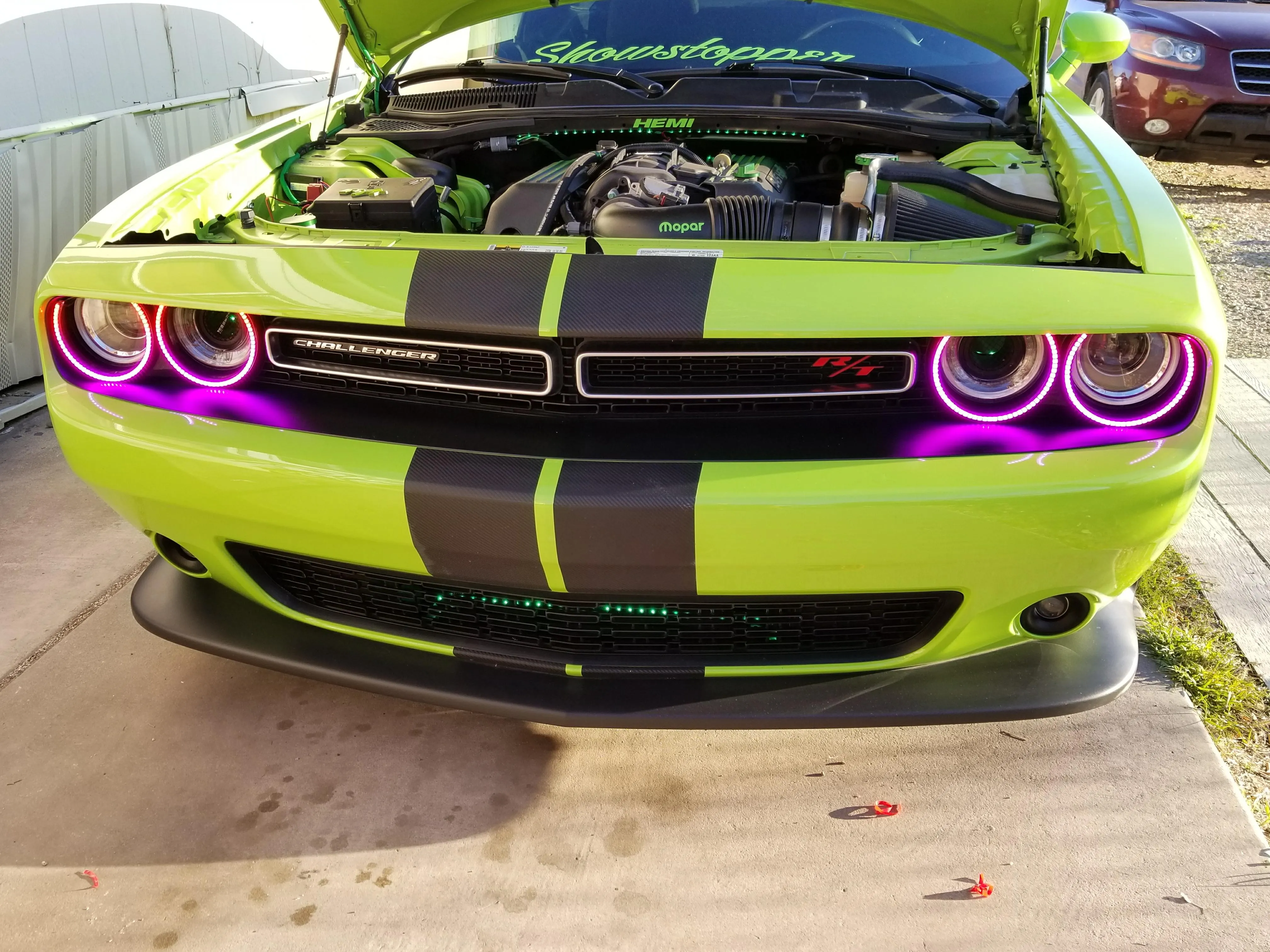 ORACLE Lighting 2015-2023 Dodge Challenger LED Surface Mount Headlight Halo Kit