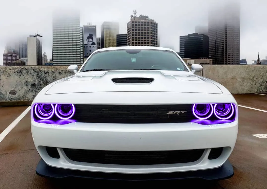 ORACLE Lighting 2015-2023 Dodge Challenger LED Surface Mount Headlight Halo Kit
