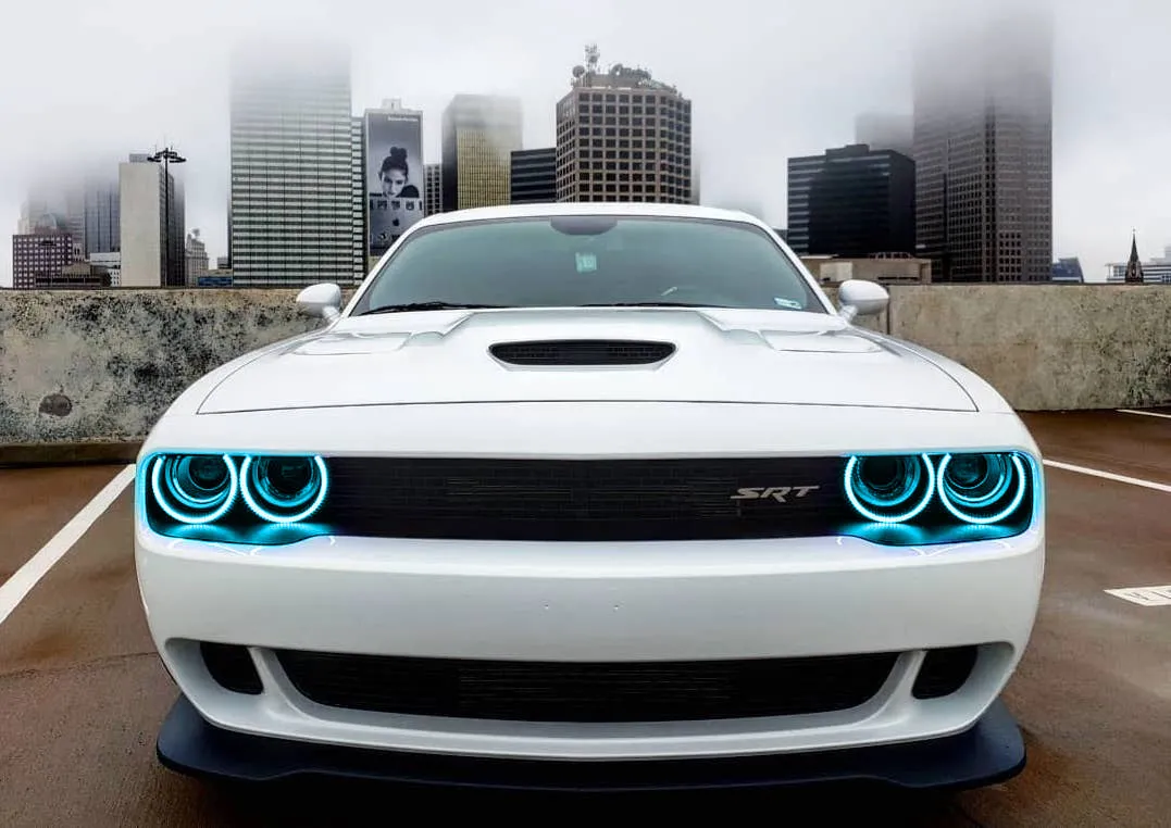 ORACLE Lighting 2015-2023 Dodge Challenger LED Surface Mount Headlight Halo Kit