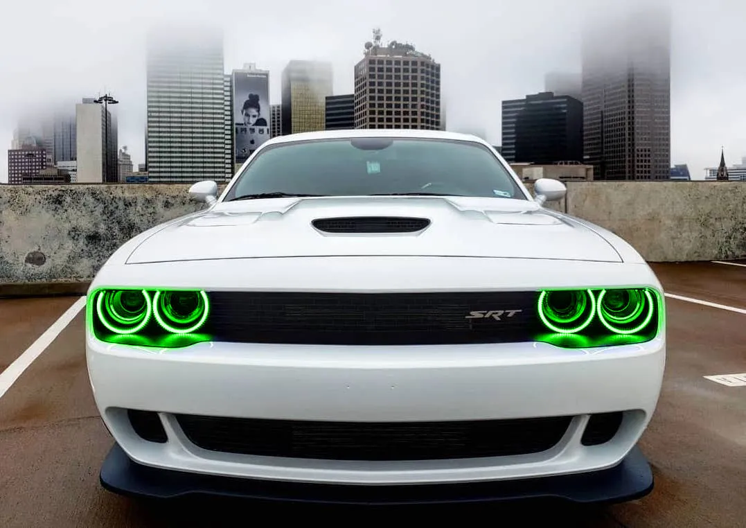 ORACLE Lighting 2015-2023 Dodge Challenger LED Surface Mount Headlight Halo Kit