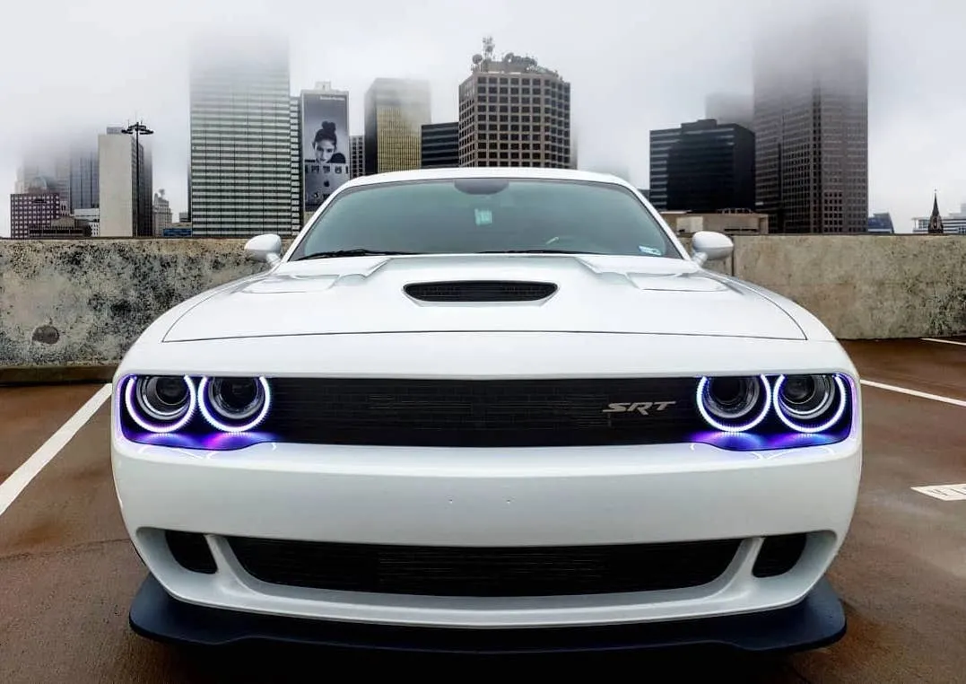 ORACLE Lighting 2015-2023 Dodge Challenger LED Surface Mount Headlight Halo Kit