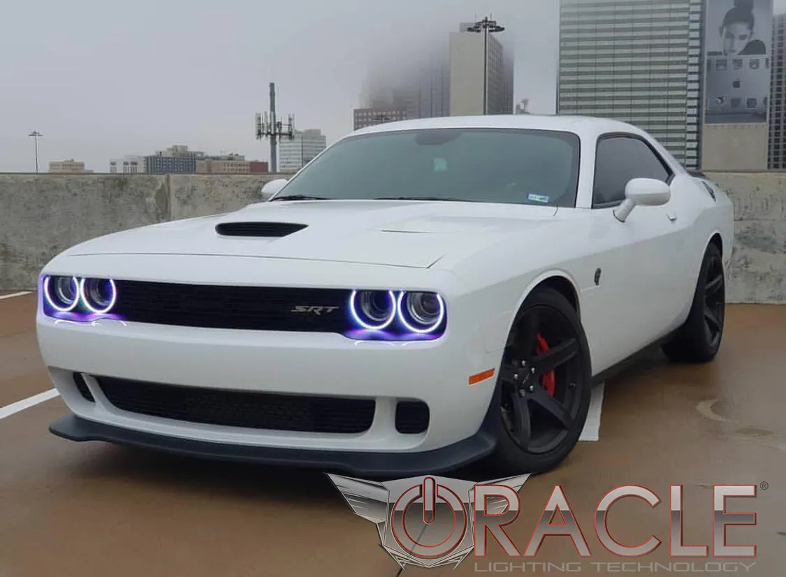 ORACLE Lighting 2015-2023 Dodge Challenger LED Surface Mount Headlight Halo Kit