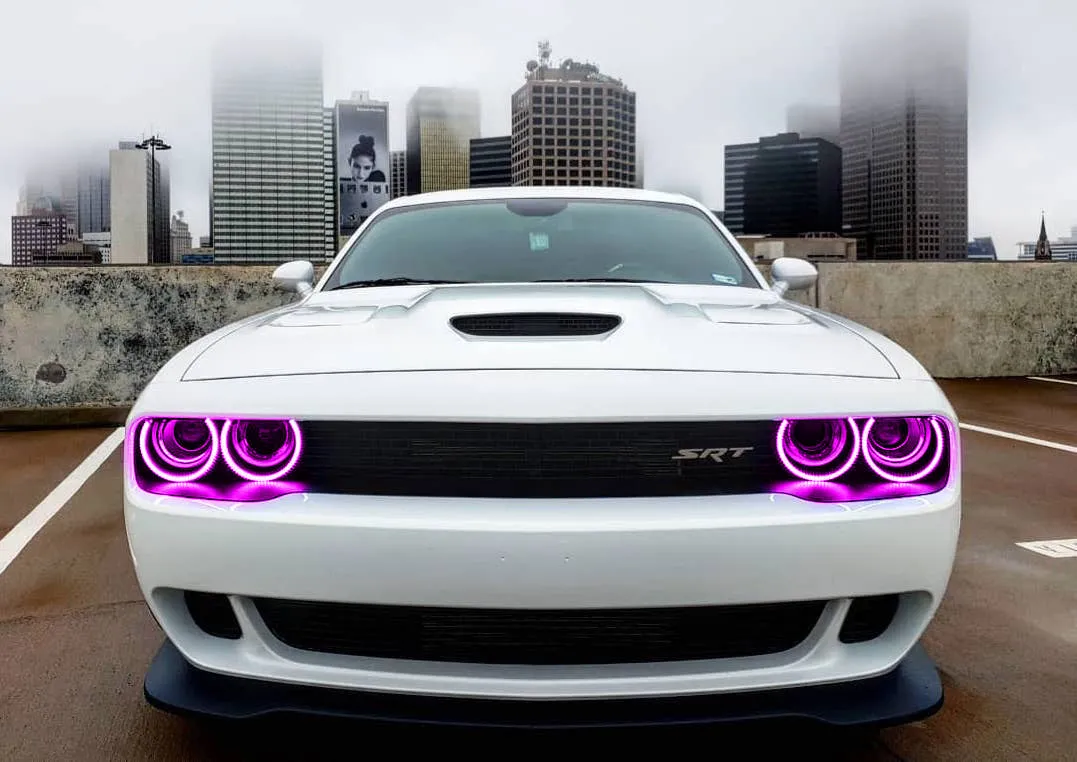 ORACLE Lighting 2015-2023 Dodge Challenger LED Surface Mount Headlight Halo Kit