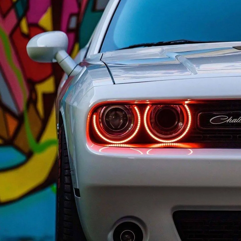 ORACLE Lighting 2015-2023 Dodge Challenger LED Surface Mount Headlight Halo Kit