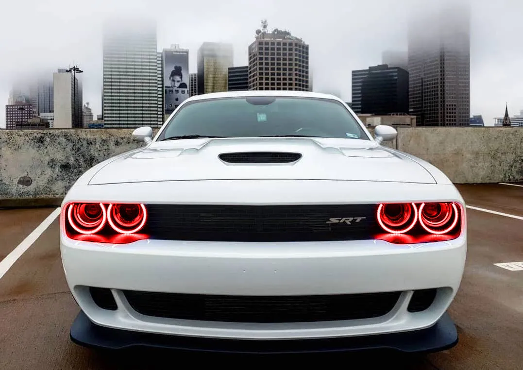 ORACLE Lighting 2015-2023 Dodge Challenger LED Surface Mount Headlight Halo Kit