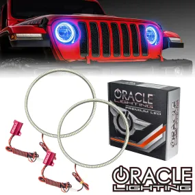 ORACLE Lighting 2018-2024 Jeep Wrangler JL LED Headlight Surface Mount Halo Kit