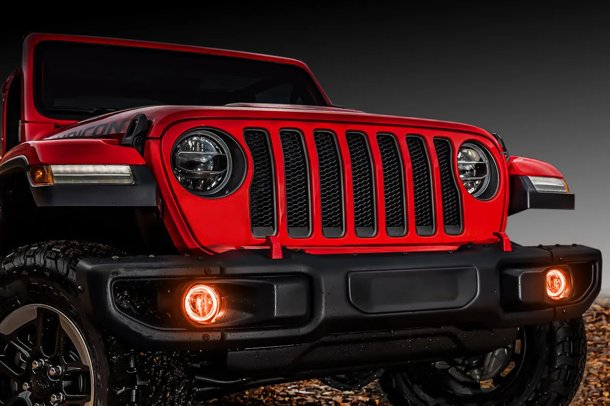 ORACLE Lighting 2018-2024 Jeep Wrangler JL LED Surface Mount Fog Light Halo Kit