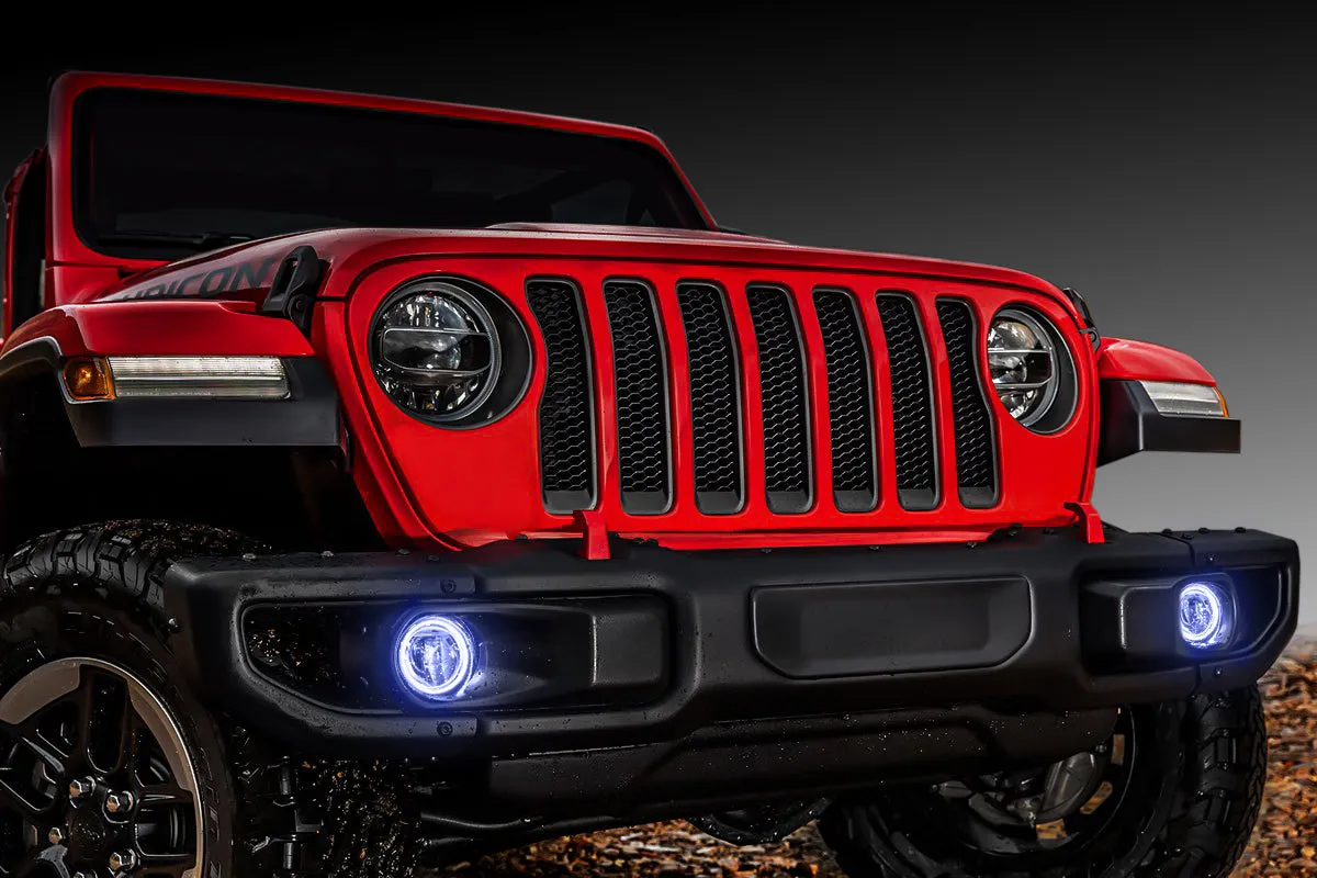 ORACLE Lighting 2018-2024 Jeep Wrangler JL LED Surface Mount Fog Light Halo Kit