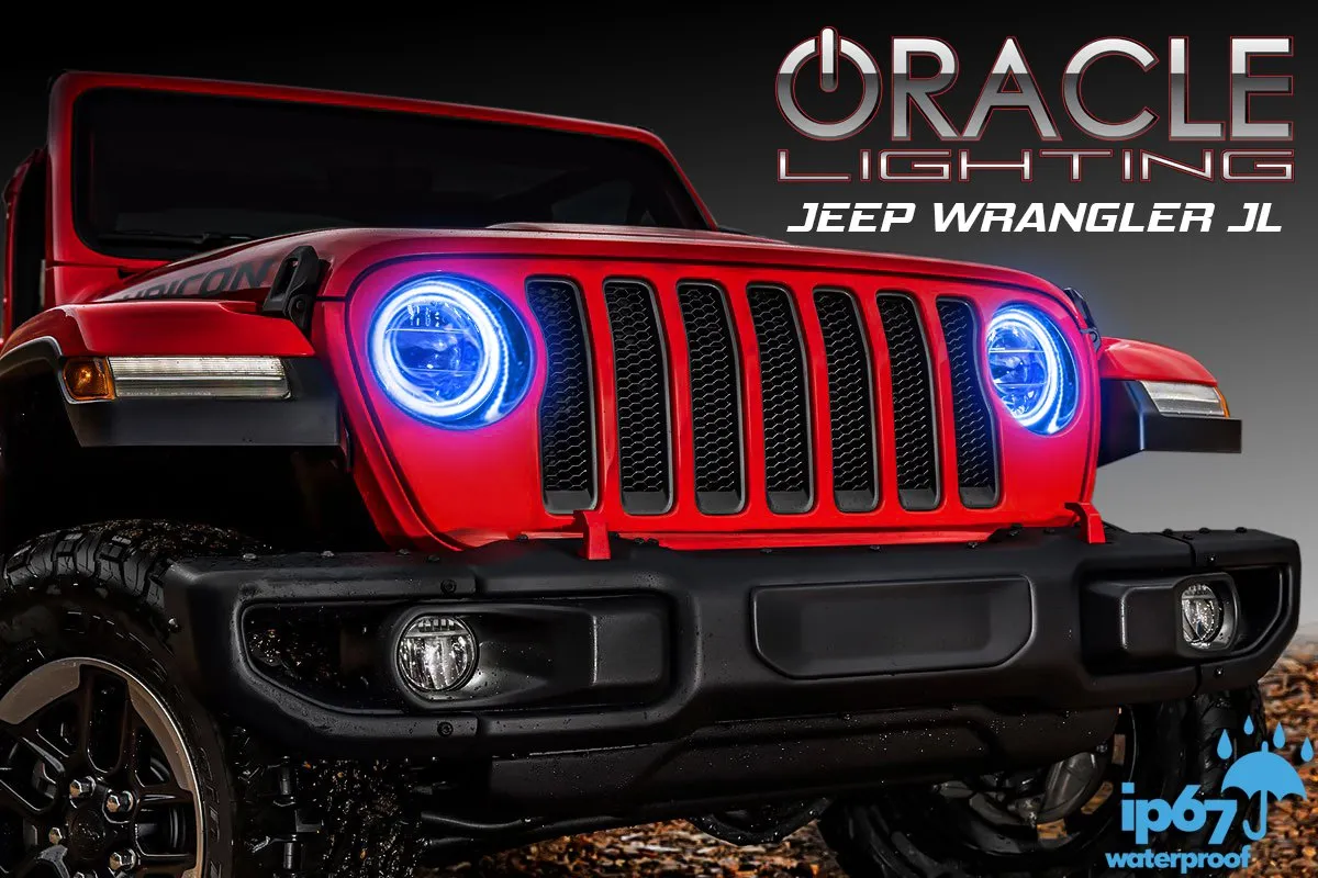 ORACLE Lighting 2020-2024 Jeep Gladiator JT LED Headlight Surface Mount Halo Kit