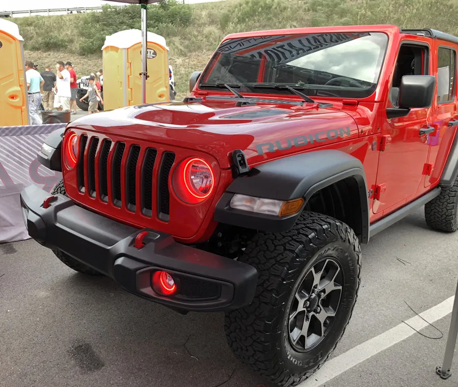 ORACLE Lighting 2020-2024 Jeep Gladiator JT LED Headlight Surface Mount Halo Kit