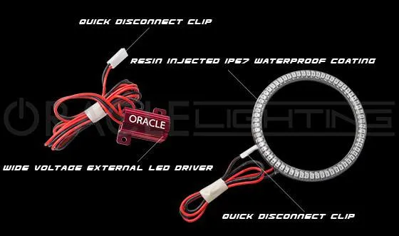 ORACLE Lighting 2020-2024 Jeep Gladiator JT LED Surface Mount Fog Light Halo Kit