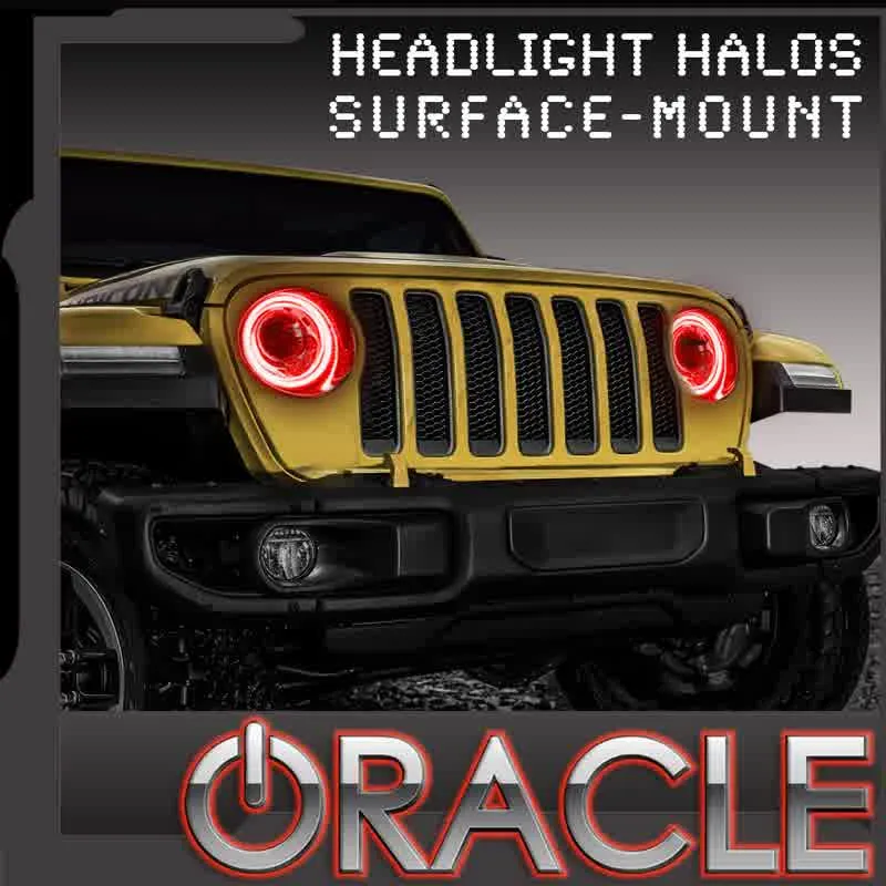 Oracle Waterproof LED Halo Kit Jeep Gladiator JT / Wrangler JL (18-21) [Surface Mount] Multiple Color