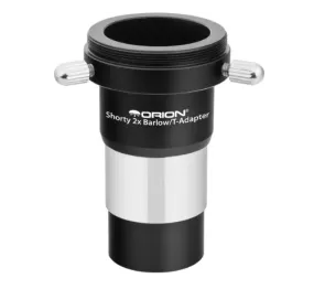 Orion Shorty 2x Barlow Lens and Camera T-Adapter - 1.25-inch