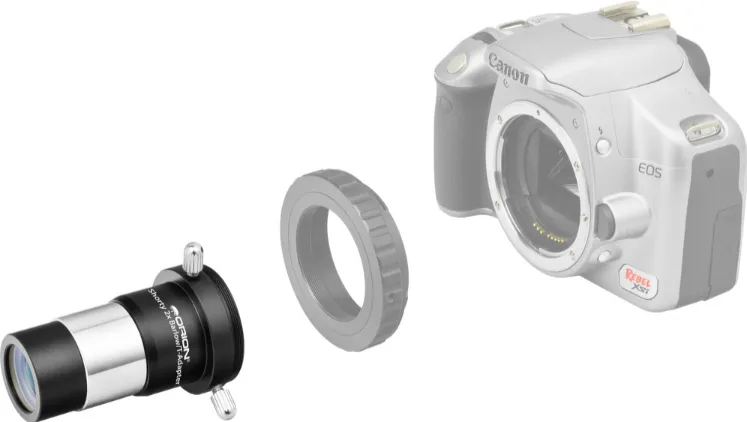 Orion Shorty 2x Barlow Lens and Camera T-Adapter - 1.25-inch