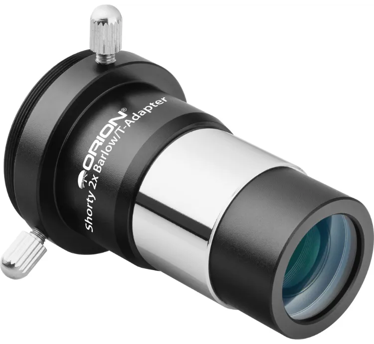 Orion Shorty 2x Barlow Lens and Camera T-Adapter - 1.25-inch