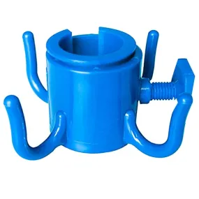 Outdoor Beach Umbrella Hook Nail Four Legs Hooks Garden Umbrella Plastic Four Prongs Hanger(Blue)