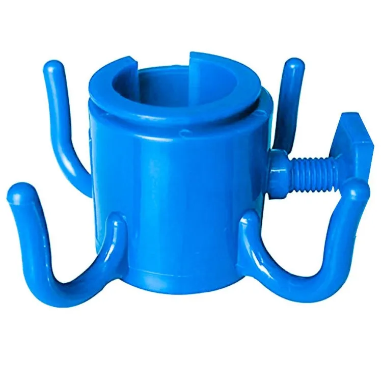 Outdoor Beach Umbrella Hook Nail Four Legs Hooks Garden Umbrella Plastic Four Prongs Hanger(Blue)