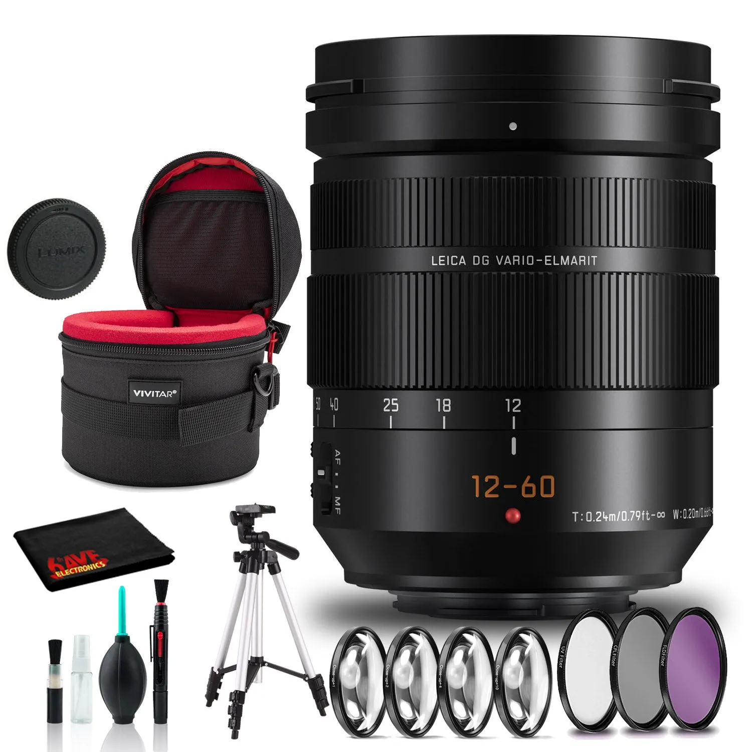 Panasonic Leica DG Vario-Elmarit 12-60mm ASPH. POWER O.I.S. Lens - Standard Kit