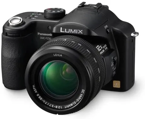 Panasonic Lumix DMC-FZ30K 8MP Digital Camera with 12x Image Stabilized Optical Zoom (Black)