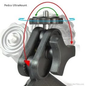 Pedco Ultramount Ball and Socket Mount, Black