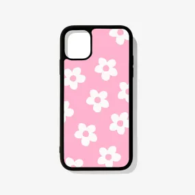 Pink Bloom Glass Case