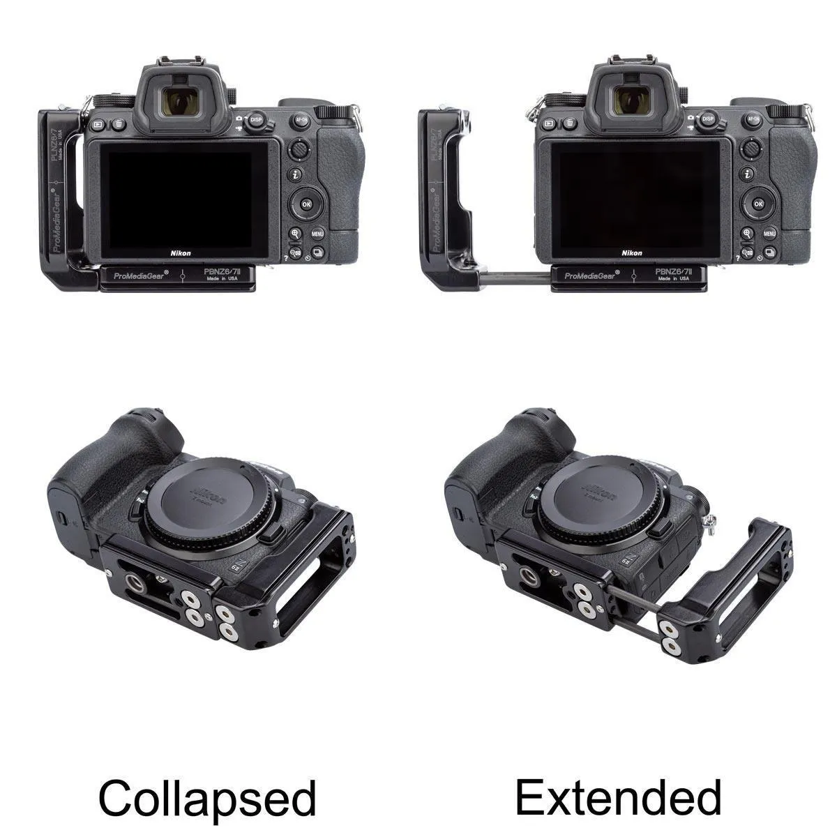 PLNZ672 L-Bracket for Nikon Z6 II and Z7 Mark II (Arca Swiss)