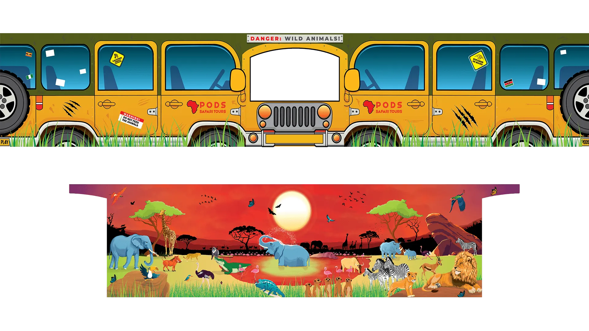 PODS Sunset Savanna Safari