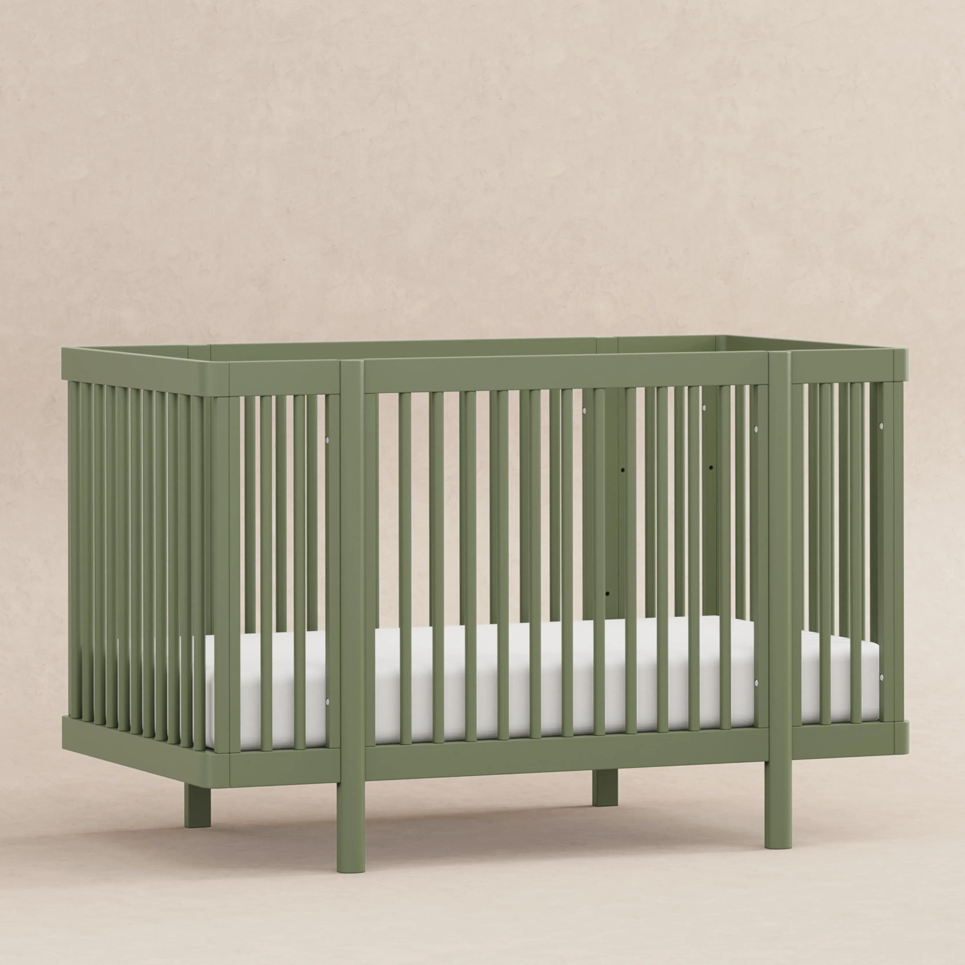 Pogo 8-in-1 Convertible Crib with All-Stages Conversion Kits | Olive