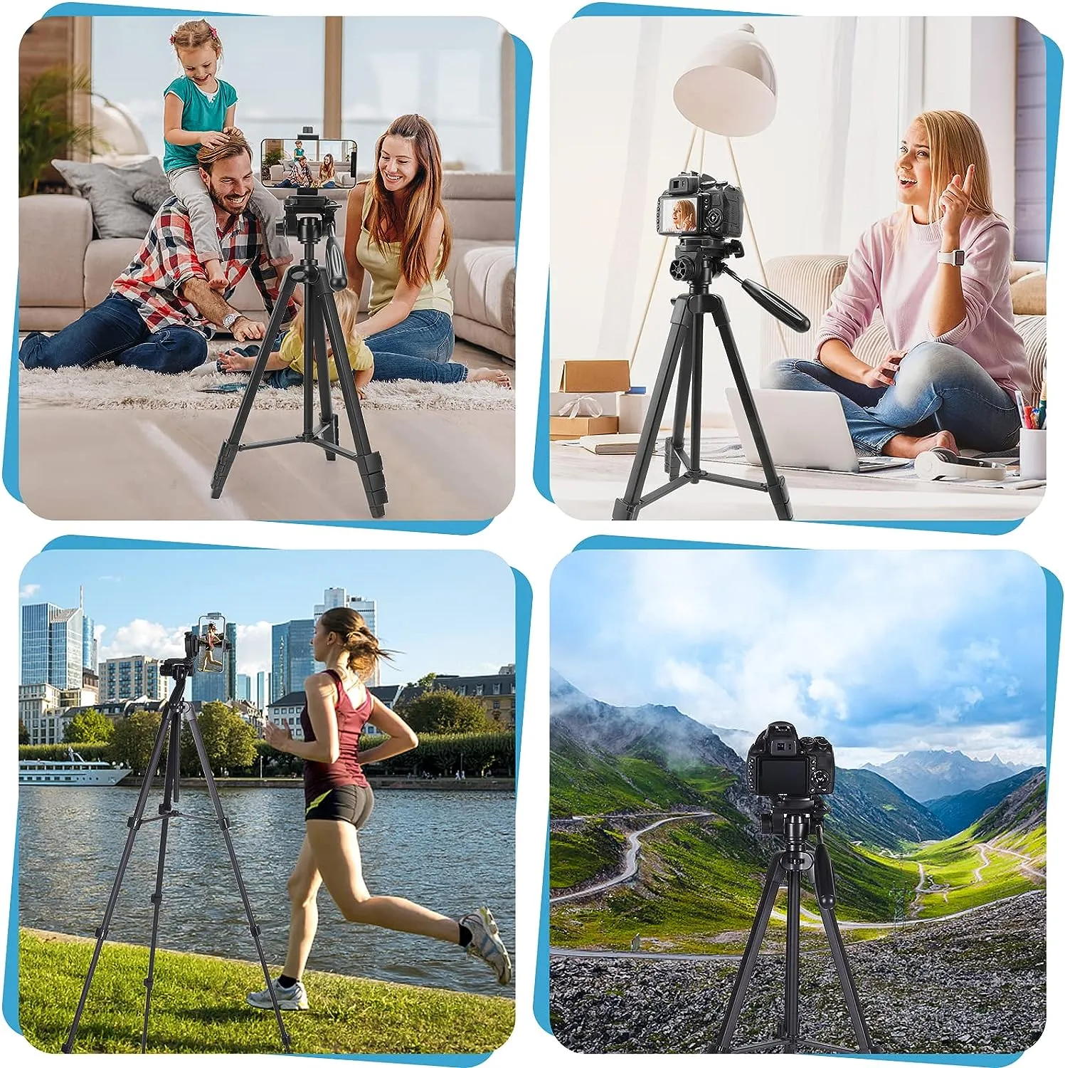 Professional Portable Aluminum Camera Tripod Pan Head T3180