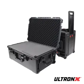ProX XM-1102HW VaultX™ Medium Universal Watertight Case W-Extendable Handle, Wheels and Pluck-N-Pak™ Foam