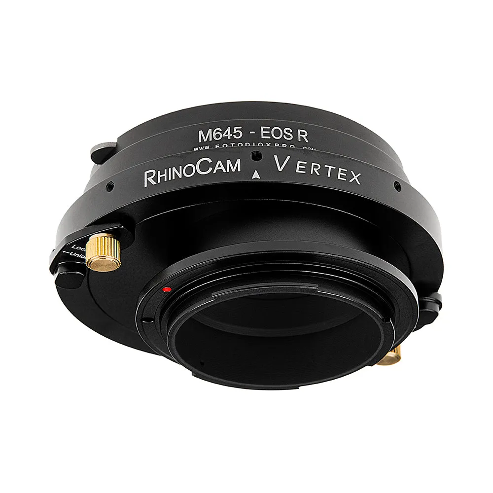 RhinoCam Vertex Rotating Stitching Adapter, Compatible with Mamiya 645 (M645) Mount SLR Lens to Canon RF Mount Mirrorless Cameras