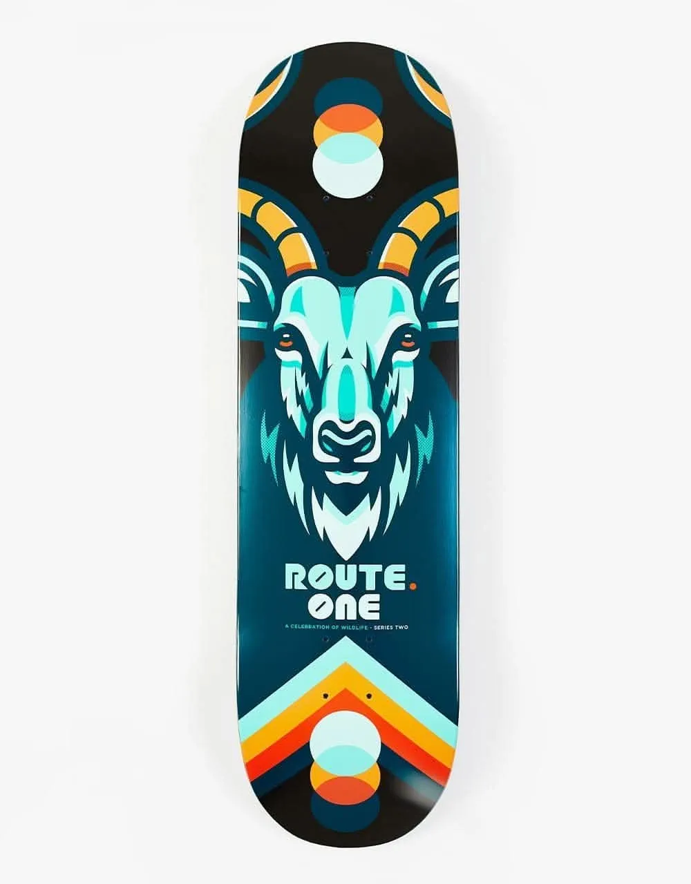 Route One Horned Beasts Skateboard Deck - 8.5"