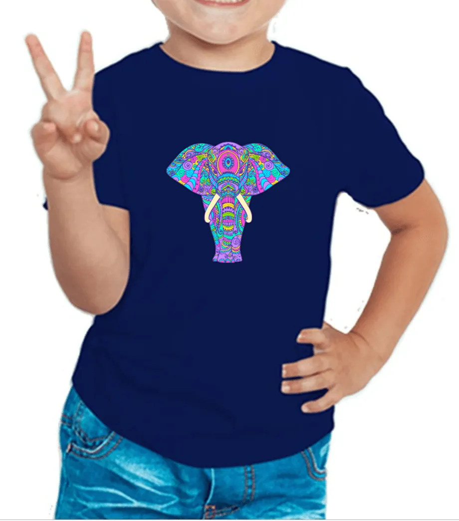 Royal Elephant Graphics Boy's T Shirt for Kids D14