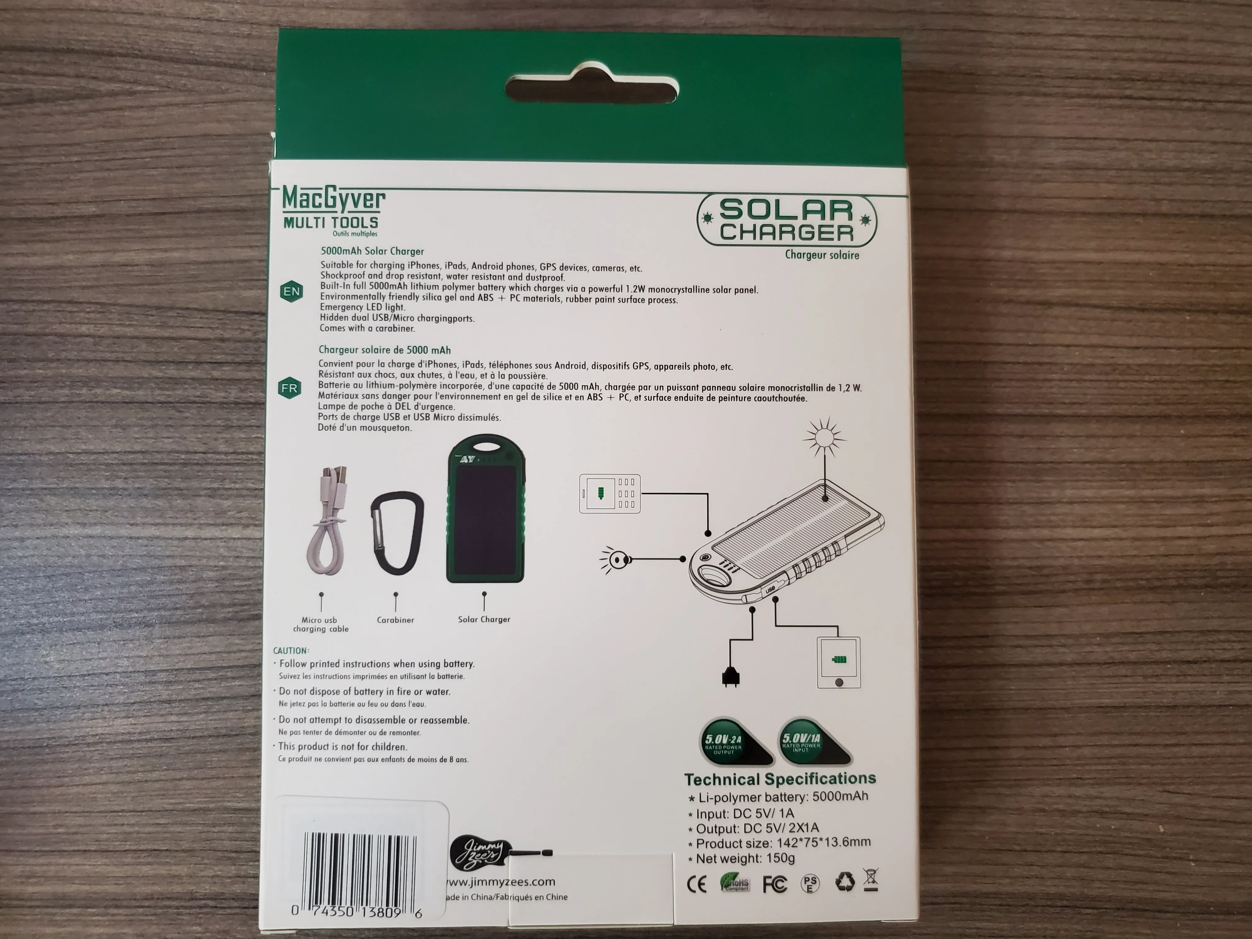 Saskatchewan Rough Riders Solar Charger