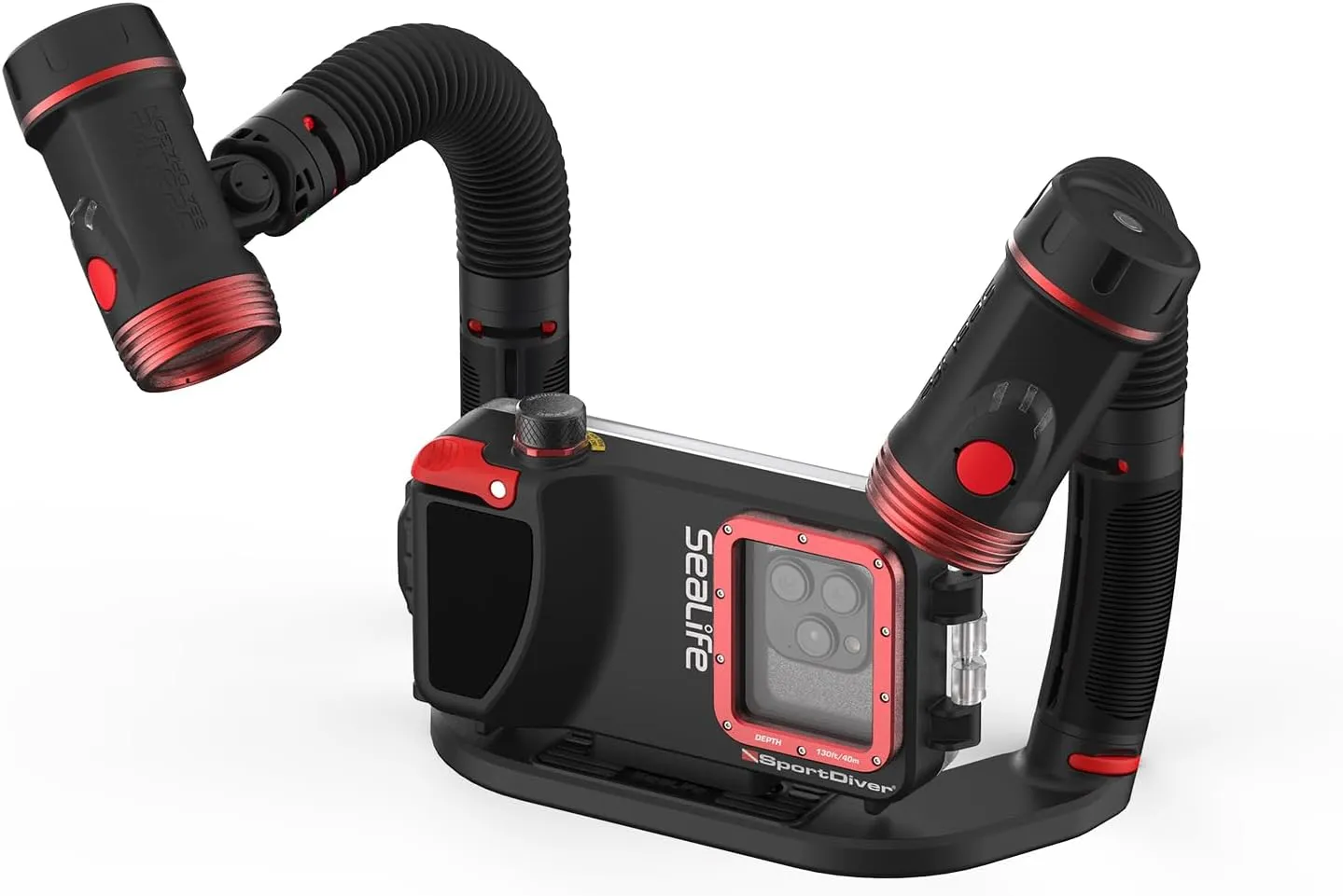 Sealife Flex-Connect Ultra Curved Dual Tray Designed for SeaLife SportDiver Housing and Wider Underwater Cameras