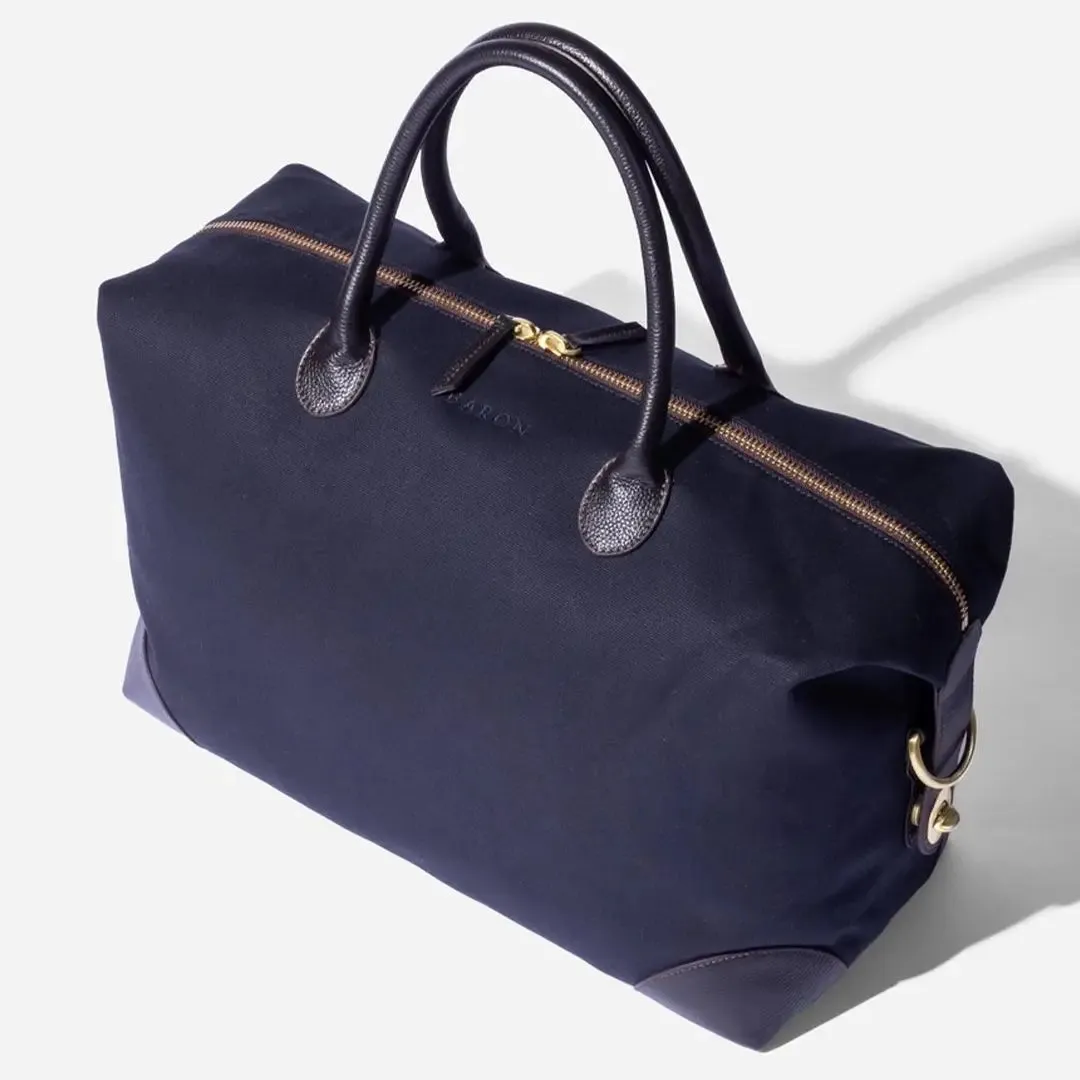 Small Weekend Bag - Blue Canvas by Baron
