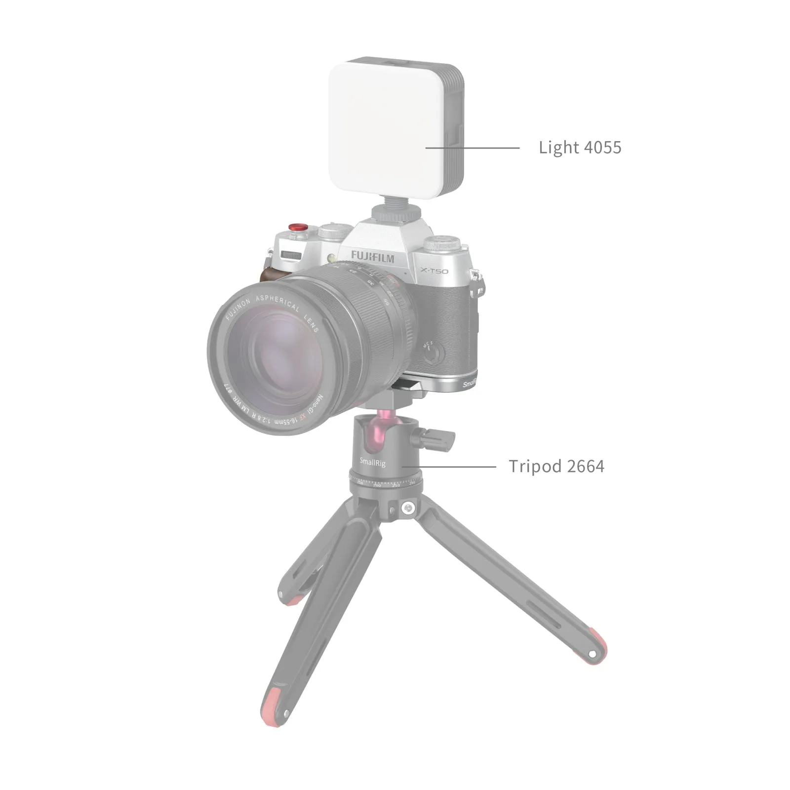 SmallRig Wooden L-Shape Grip for FUJIFILM X-T50 (Sliver) 4735