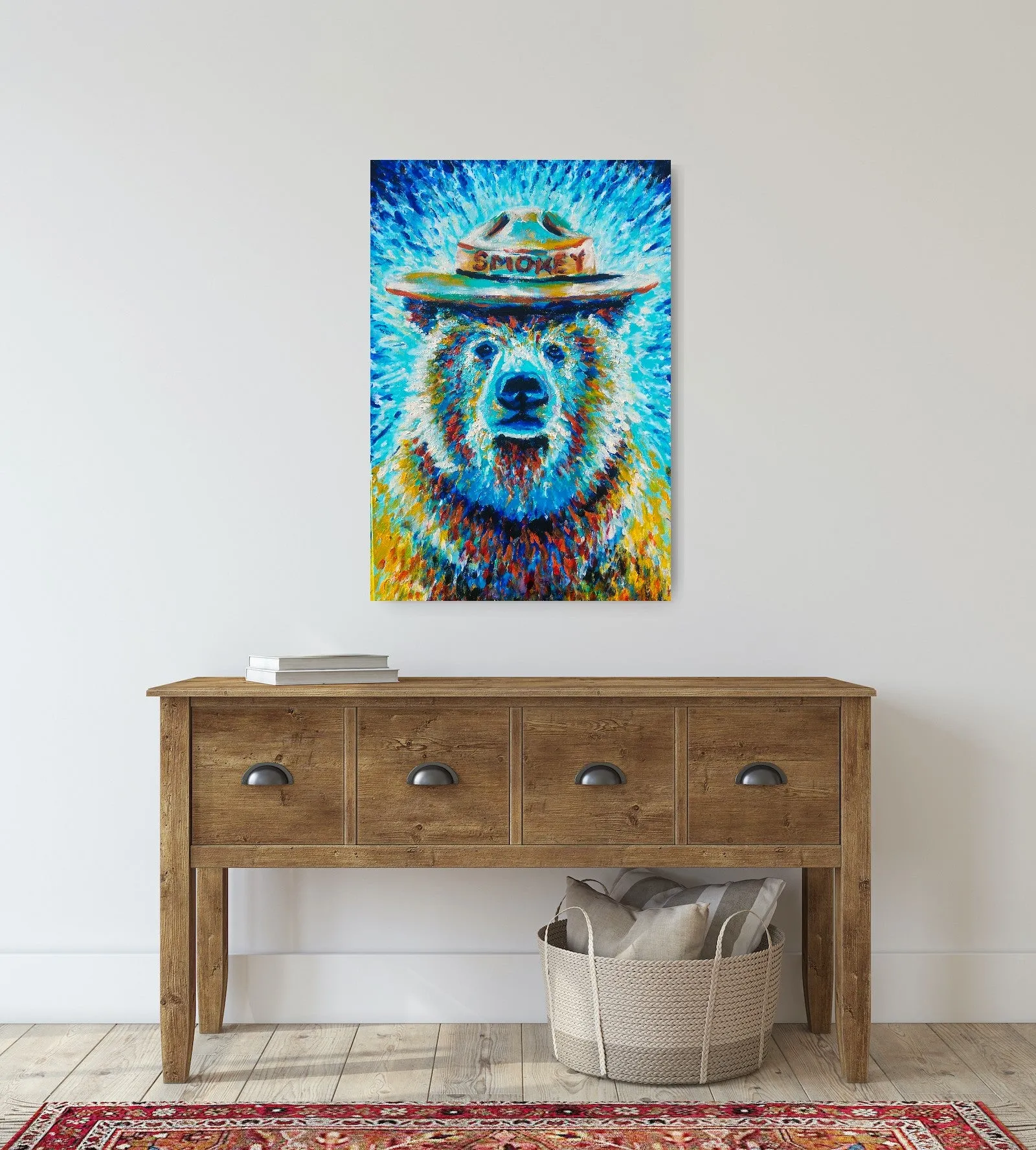 Smokey the Bear Painting