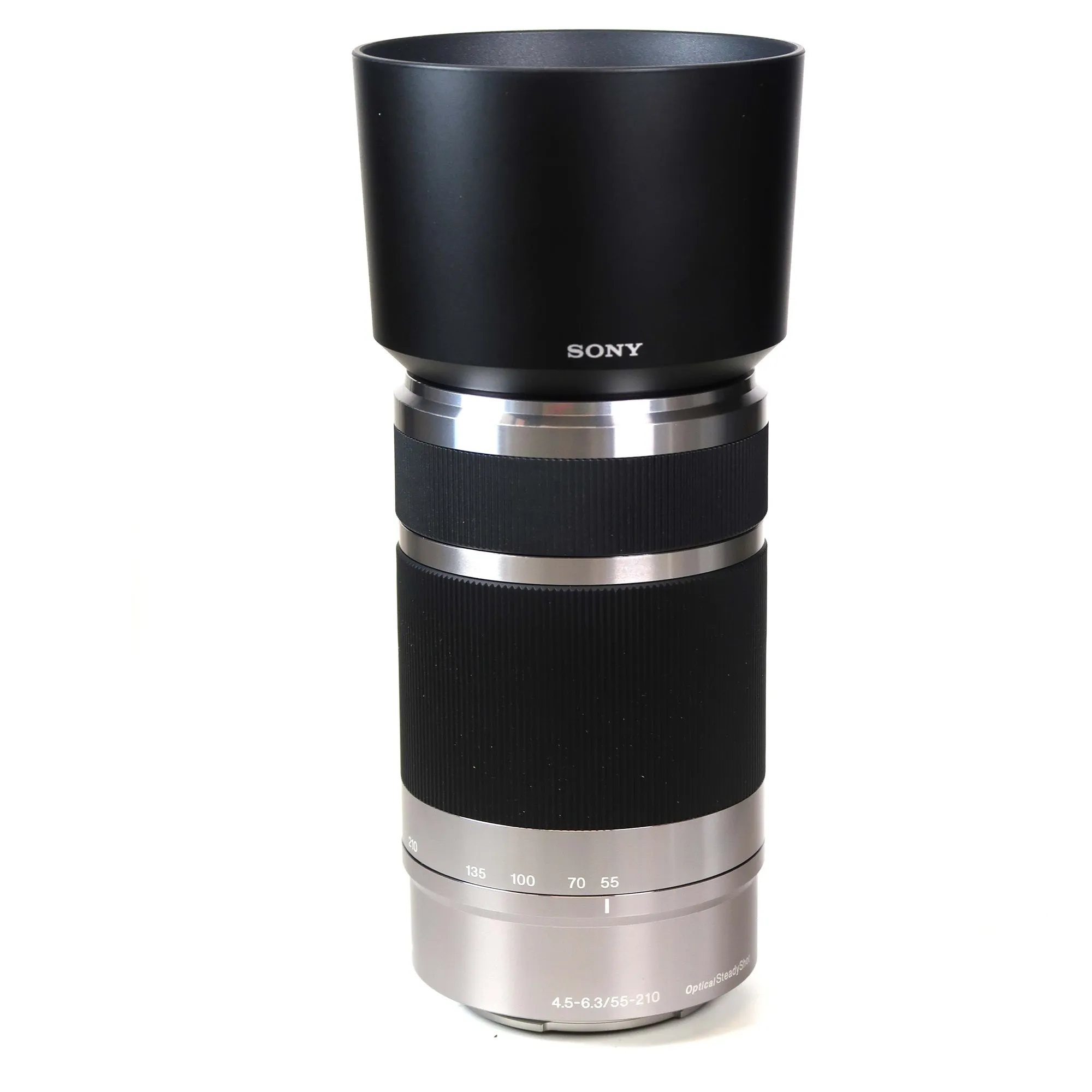 Sony E 55-210mm F4.5-6.3 Lens (Silver)   Lens Pouch   16GB Memory Card   Wallet   Cap Holder