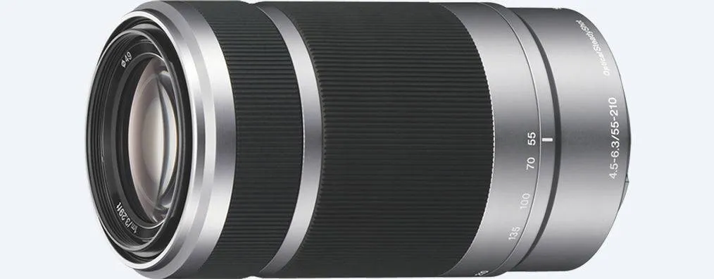 Sony E 55-210mm f/4.5-6.3 OSS E-Mount Lens (Silver)