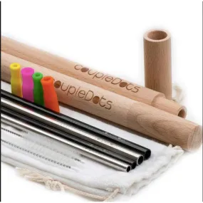 Stainless Steel Drinking Straw Set