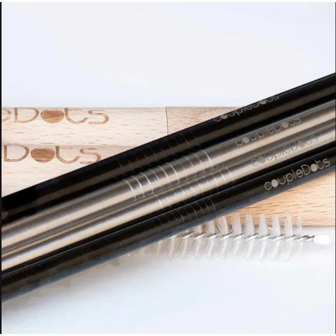 Stainless Steel Drinking Straw Set