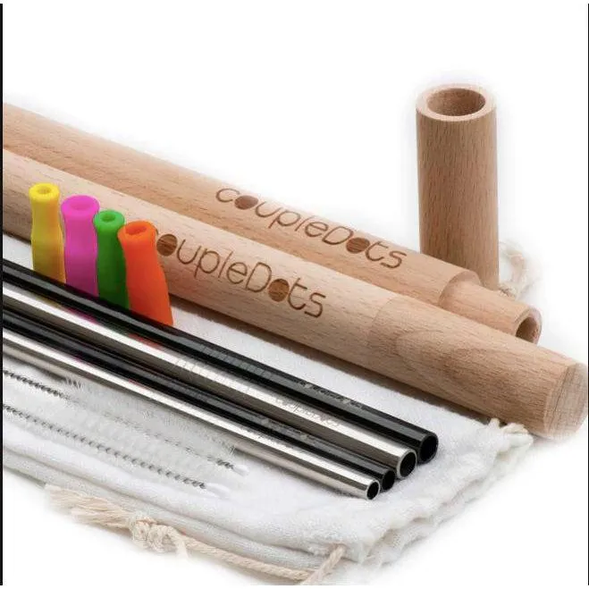 Stainless Steel Drinking Straw Set